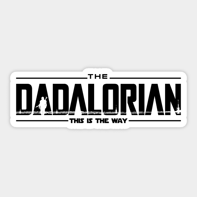 The Dadalorian Funny Father's Day Sticker by truffela